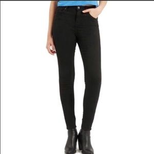 TOPSHOP Moto Jamie Black High Waist Skinny Jeans